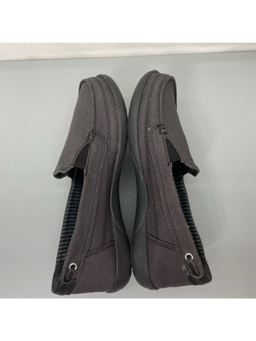 Crocs Walu Canvas Loafers Boat Shoes Brown Womens 6 - Picture 10 of 13